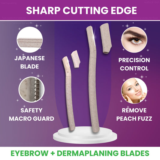 Pro Smooth Dermaplaning Razors (3+3 Pack - Wheatstraw)