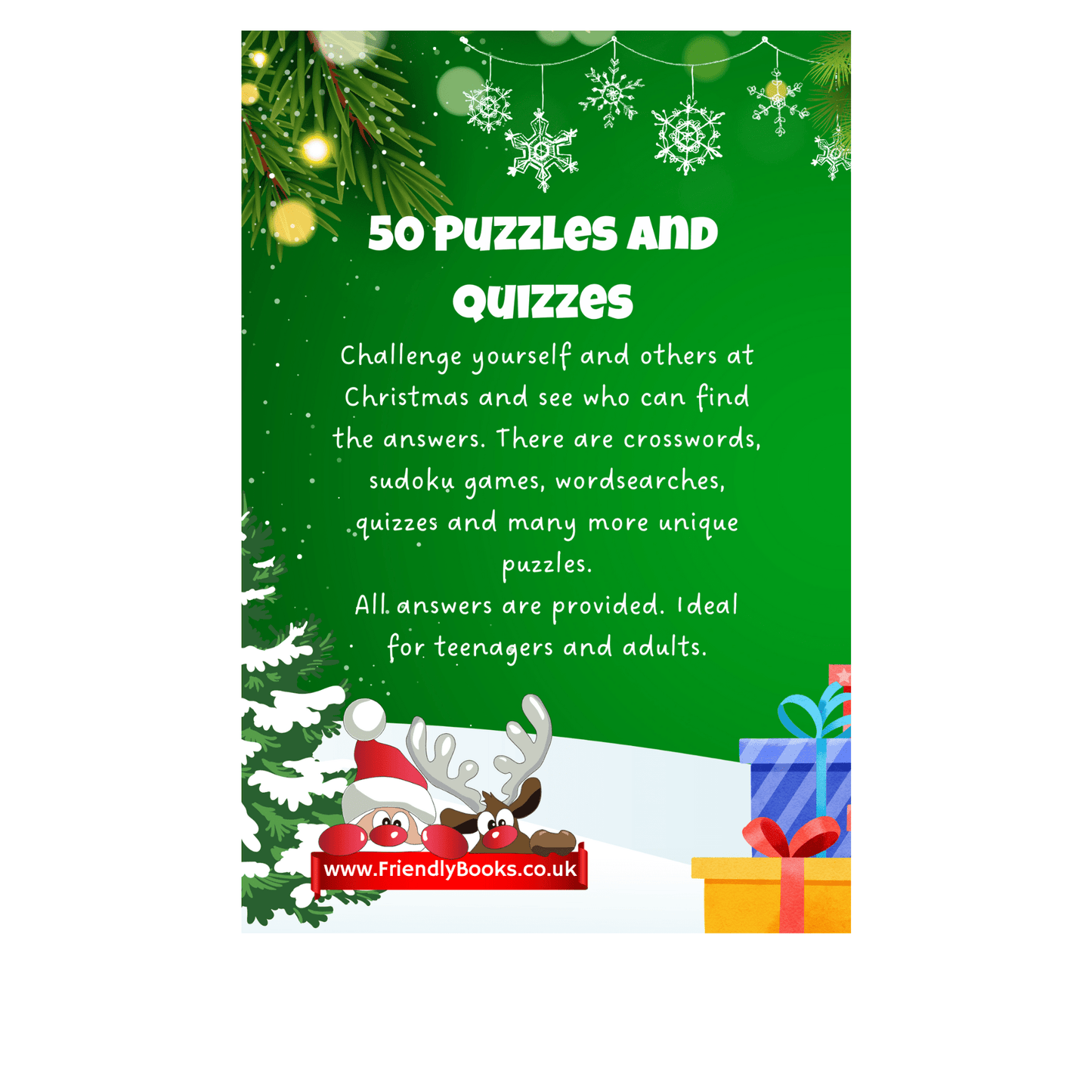 2023 Edition: Adult Christmas Puzzle Book with Diverse Puzzle Types - Purple Mallet