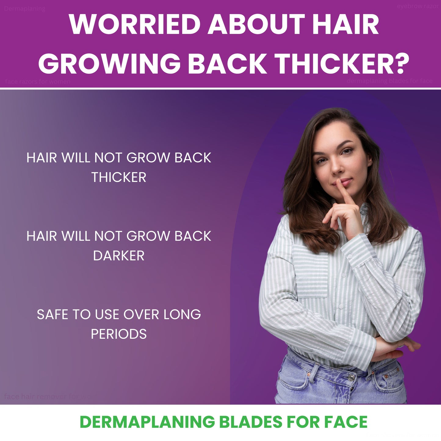 Eco-Conscious 3+3 Pack Dermaplaning & Eyebrow Blades - Made from Wheatstraw
