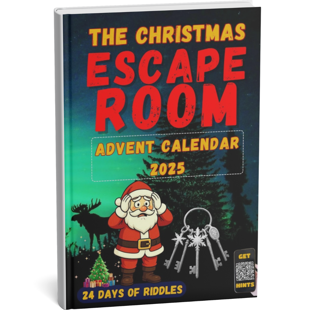 The Christmas Escape Room - Advent Calendar 2025: 24 Days of Riddles and Puzzles to save Christmas. An Escape Room in a Book - A Puzzle Each Day