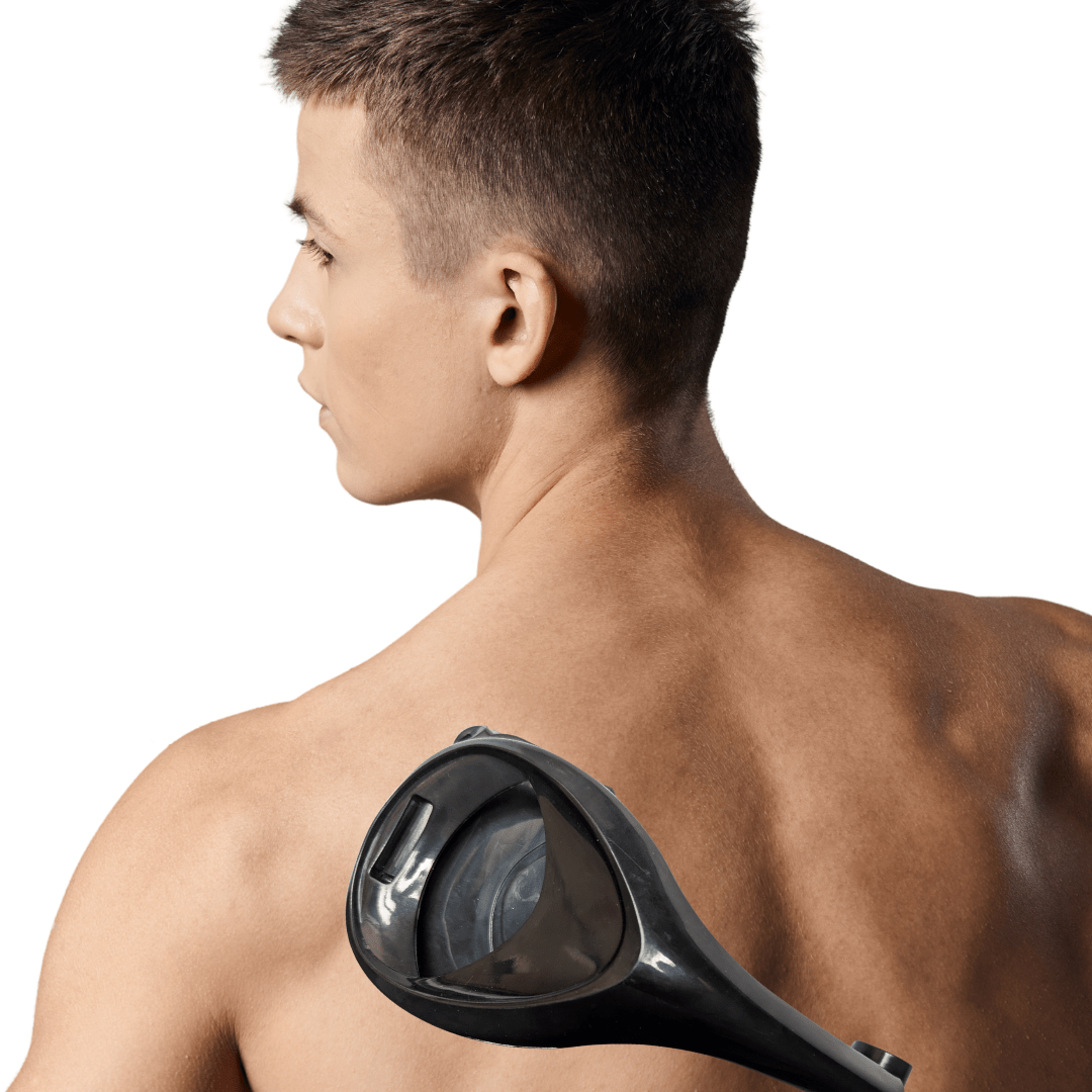 Back Razor – Back Shavers for Men | Back Hair Remover | 3 Blades - Purple Mallet