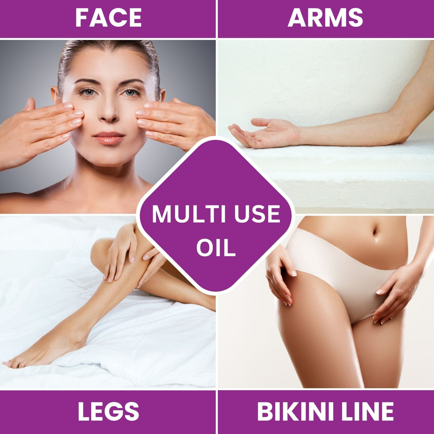 Dermaplaning Oil - With Oatmeal, Primrose, Apricot Kernel, Jojoba and Grapeseed Extracts - Purple Mallet