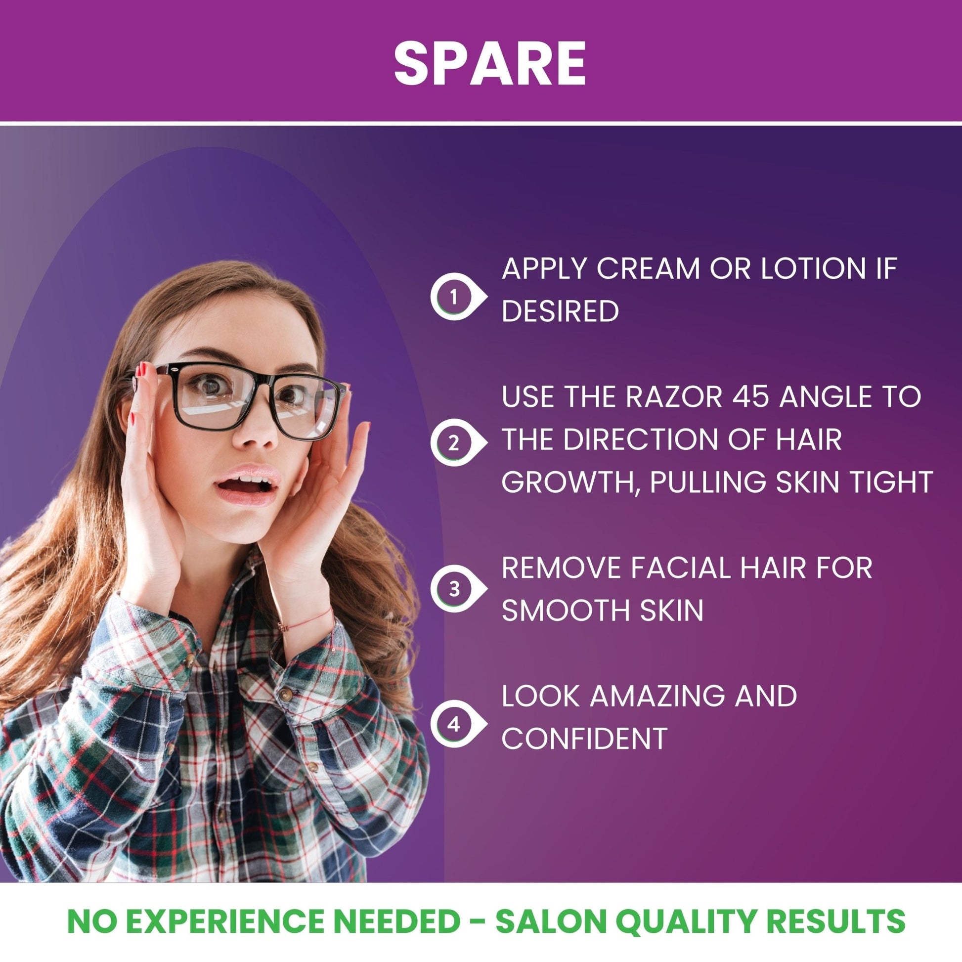 Dermaplaning Oil - With Oatmeal, Primrose, Apricot Kernel, Jojoba and Grapeseed Extracts - Purple Mallet