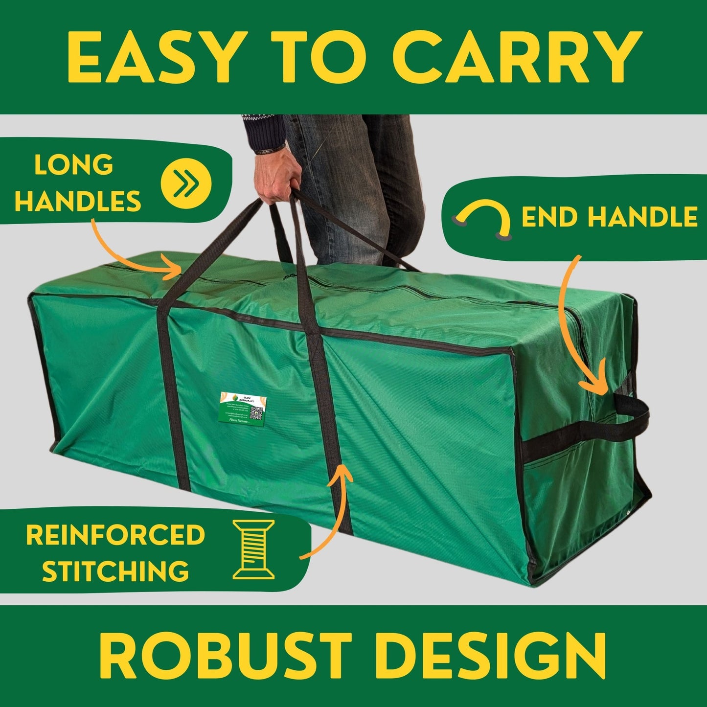 Extra Strong Jumbo Moving Bag with Zips – Big Bags for Large Storage - Purple Mallet