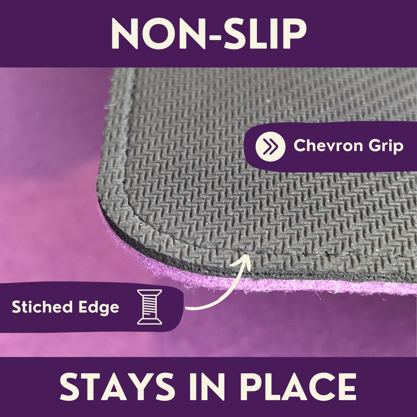 Felt Desk Mat for Office Desk - Purple Mallet