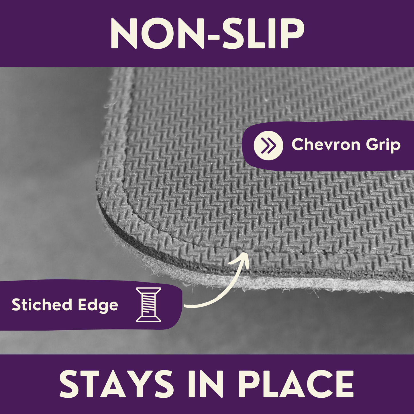 Felt Desk Mat for Office Desk - Purple Mallet