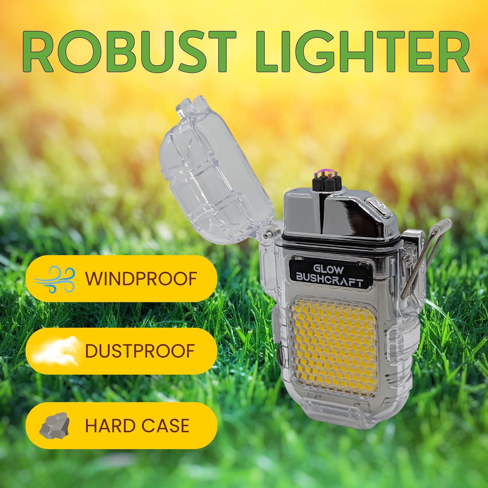 USB Rechargeable Plasma Lighter - Advanced Electric Lighter - Purple Mallet