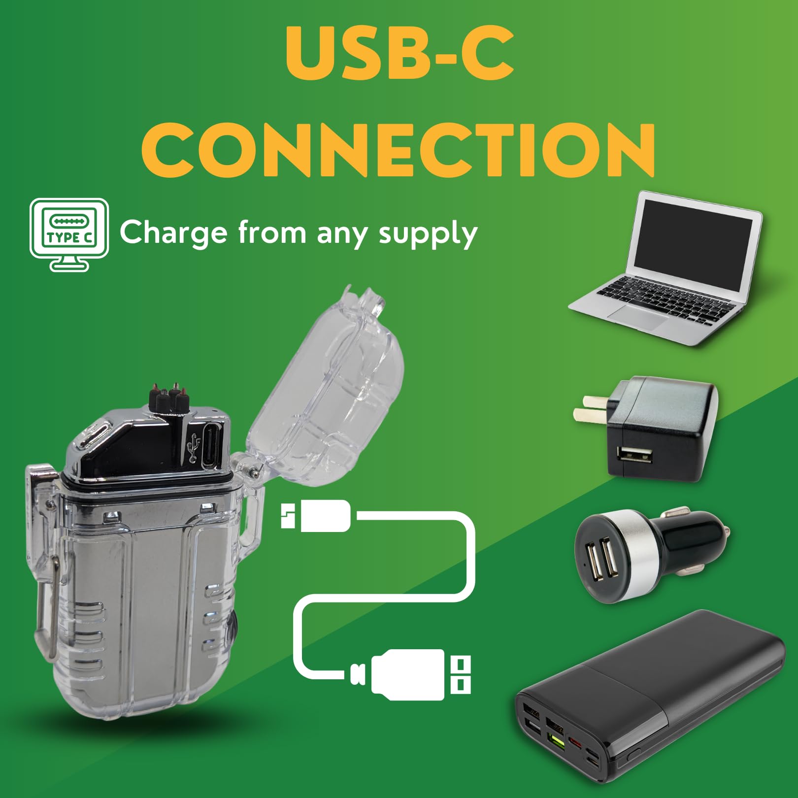 USB Rechargeable Plasma Lighter - Advanced Electric Lighter - Purple Mallet