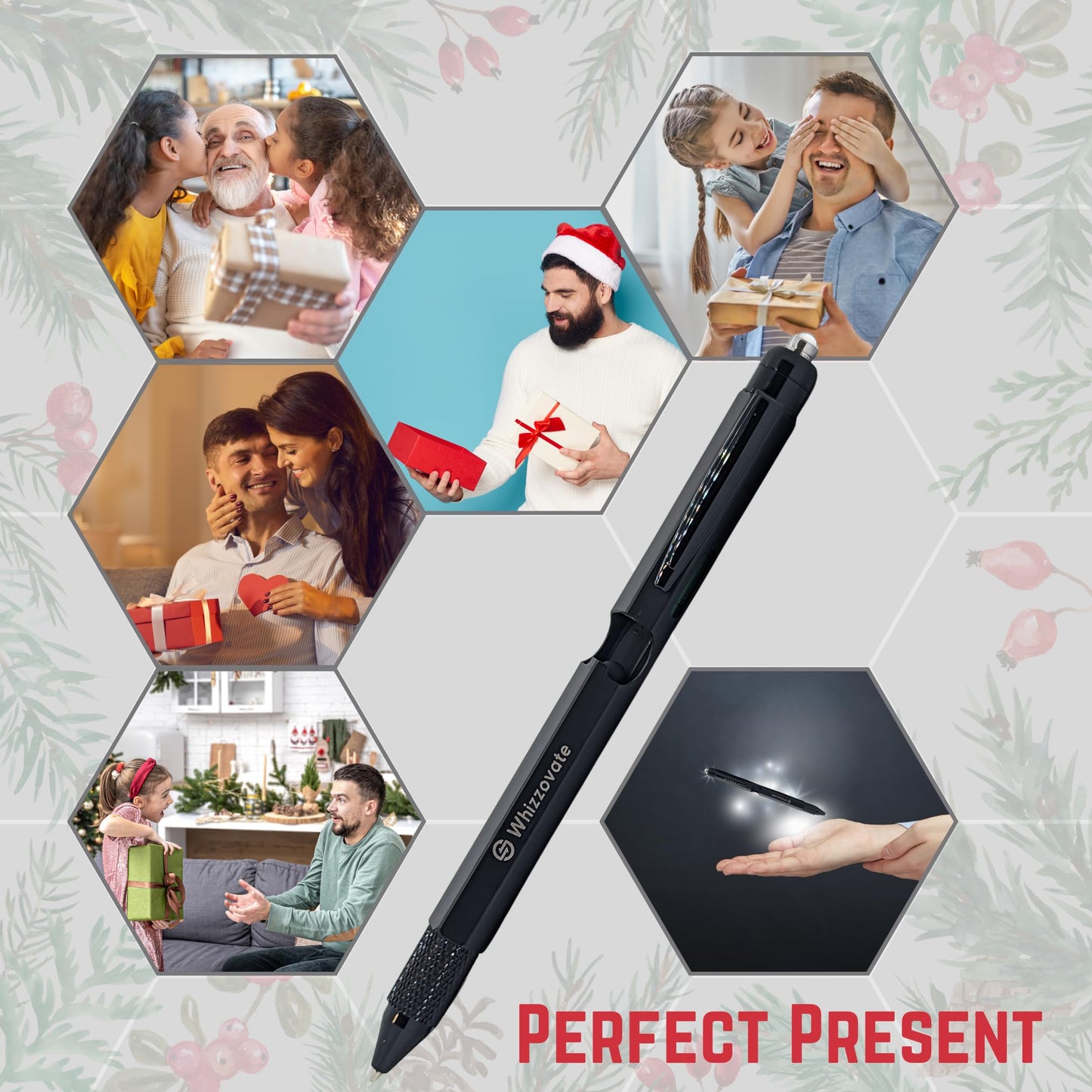 Versatile MultiTool Pen for Men - Ideal Gift for Christmas and Birthdays - Purple Mallet