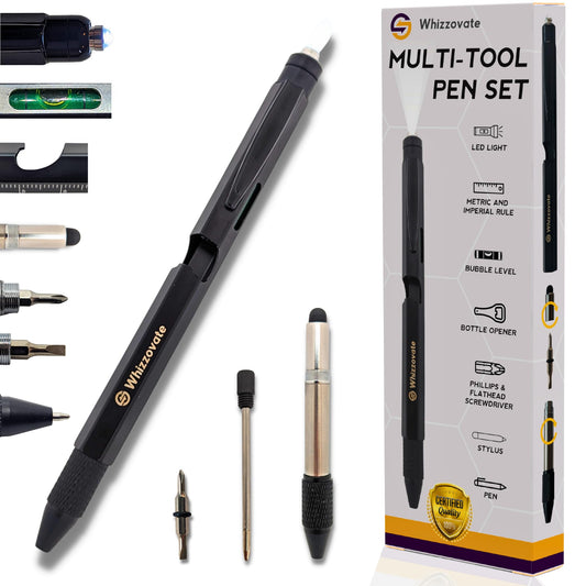 Versatile MultiTool Pen for Men - Ideal Gift for Christmas and Birthdays - Purple Mallet