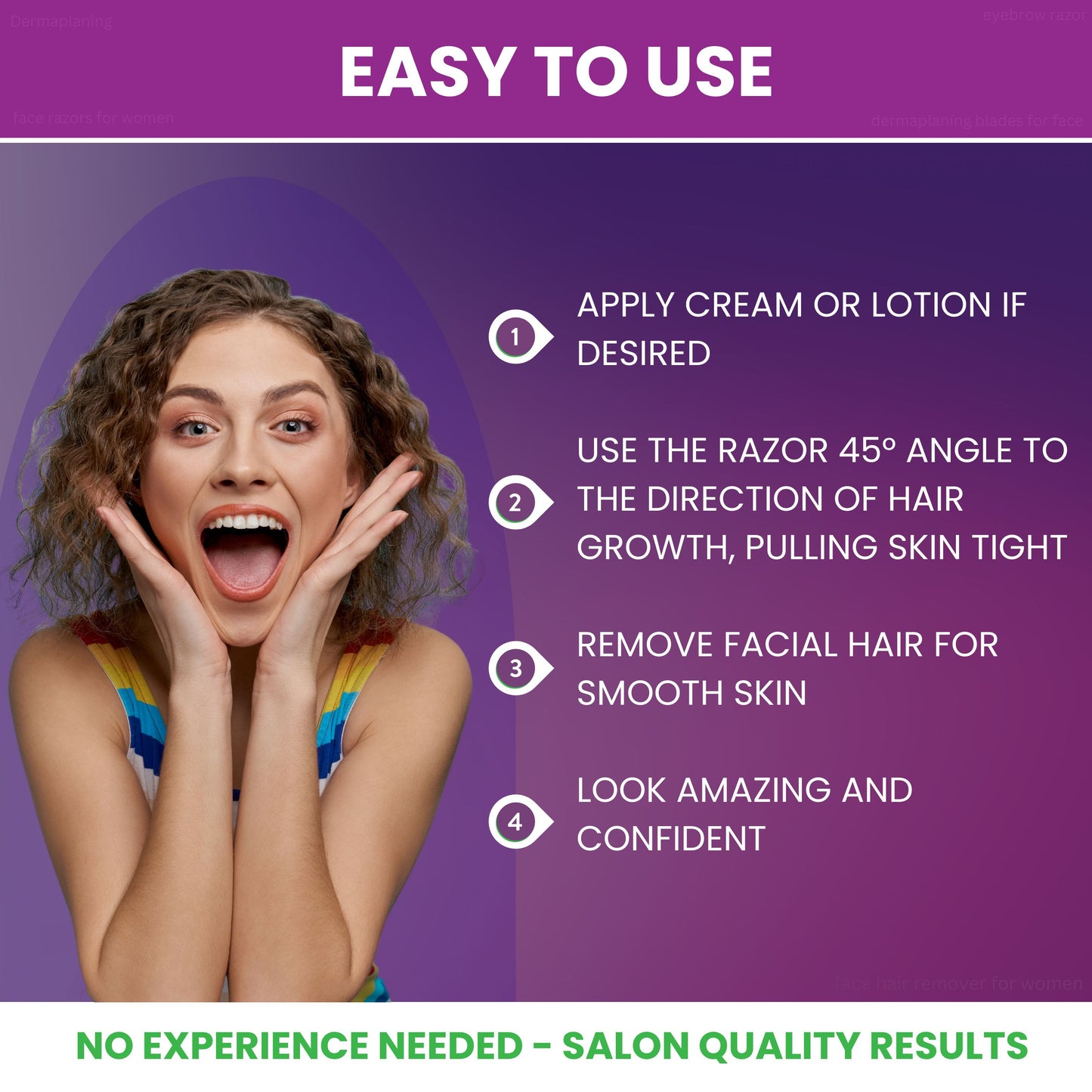 Eco-Conscious 3+3 Pack Dermaplaning  & Eyebrow Blades - Made from Wheatstraw