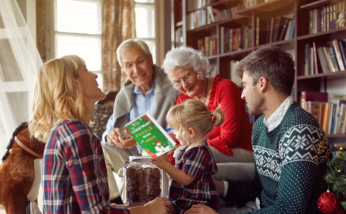 2023 Edition: Adult Christmas Puzzle Book with Diverse Puzzle Types