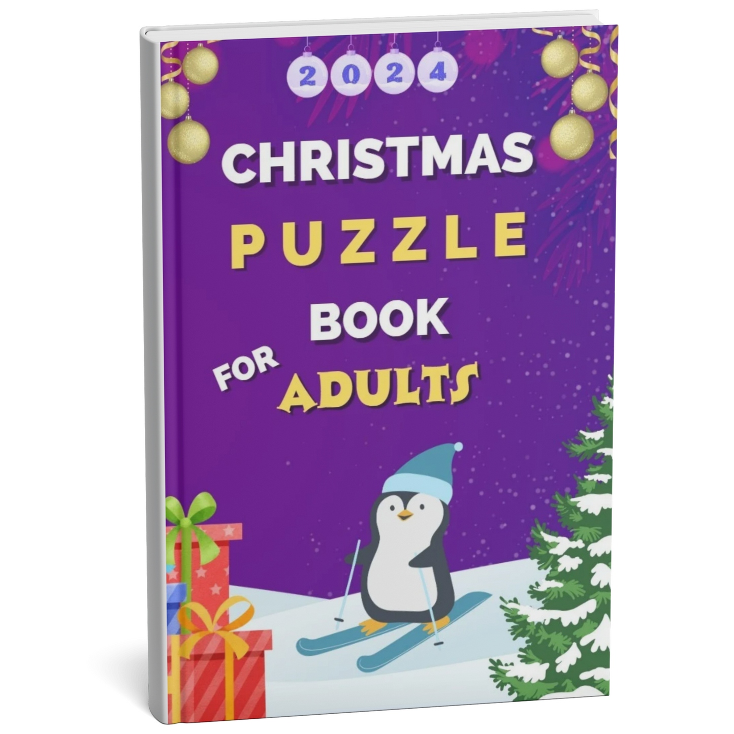 2024 Edition: Adult Christmas Puzzle Book with Puzzle and Challenges