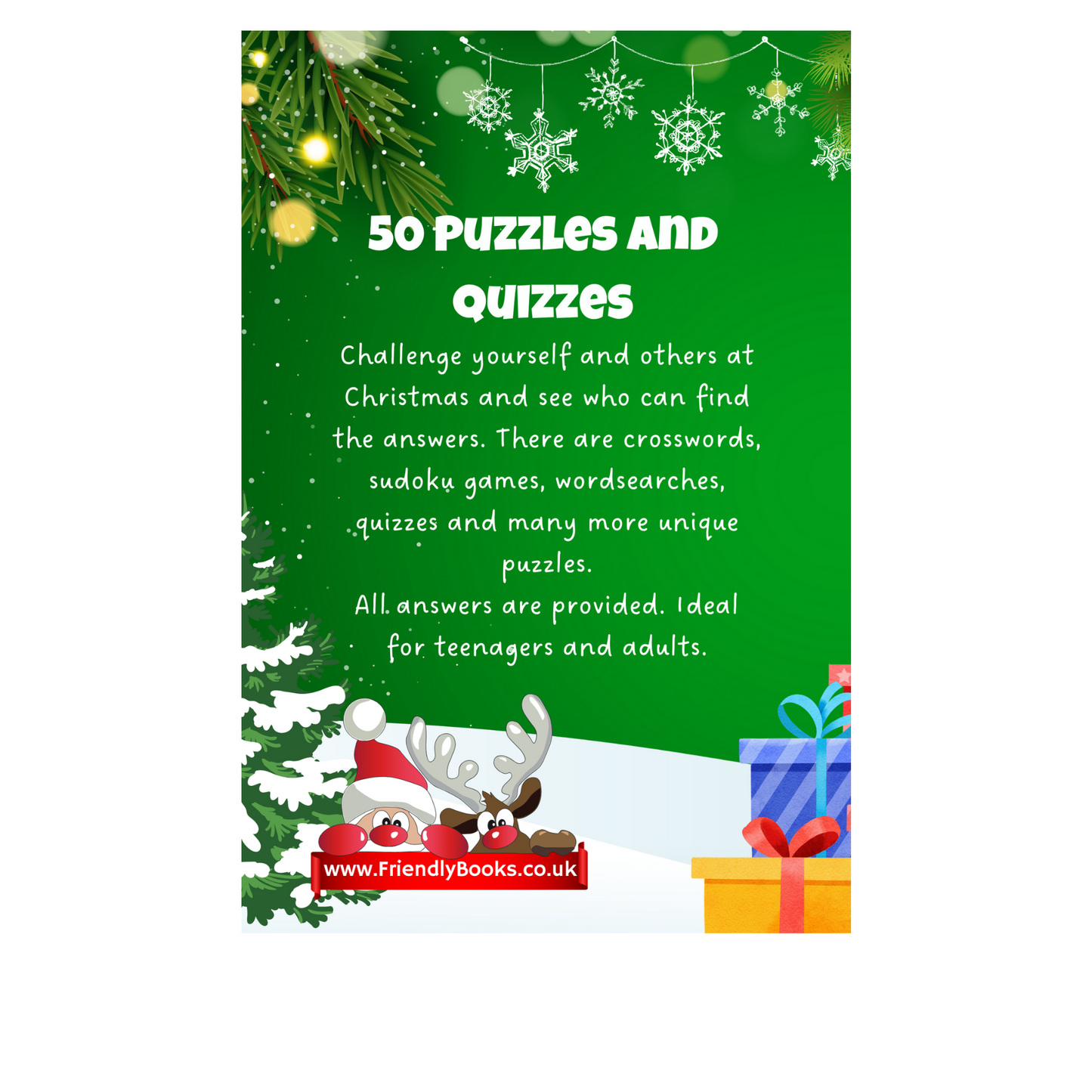 2023 Edition: Adult Christmas Puzzle Book with Diverse Puzzle Types