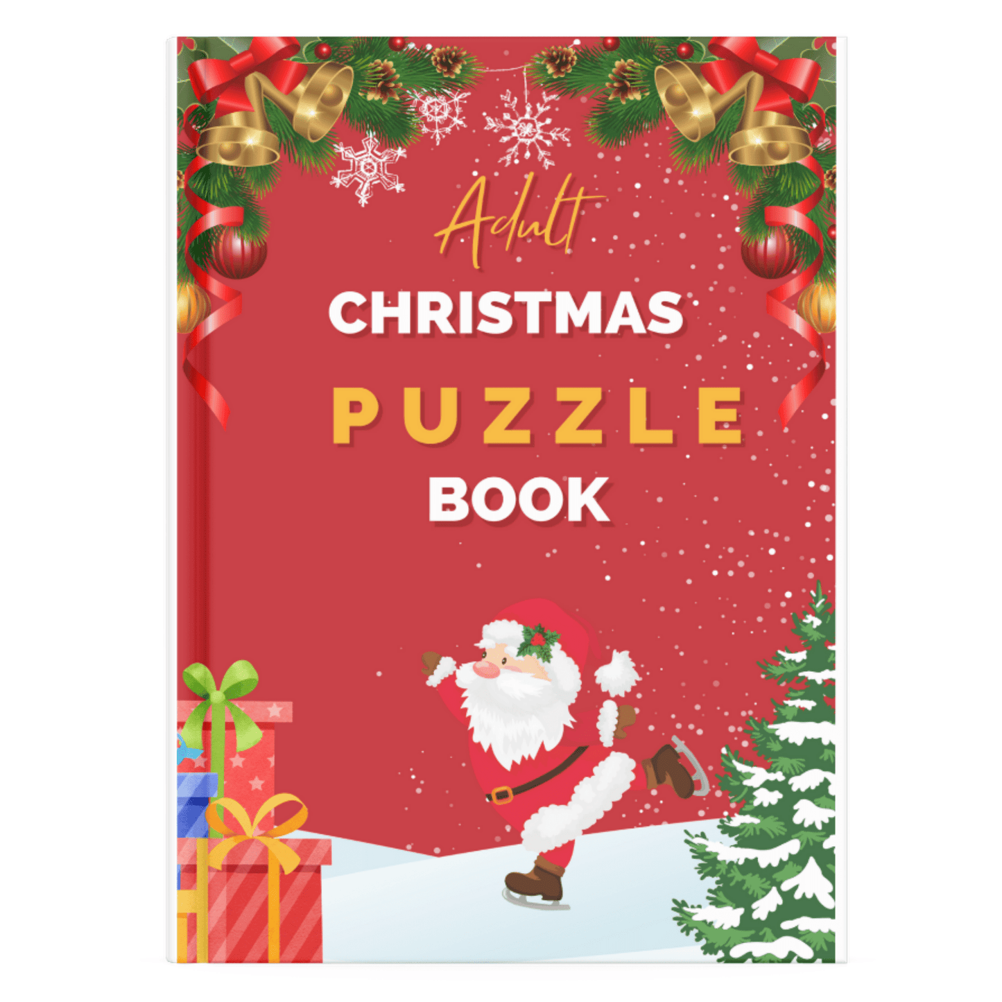 Christmas Puzzle Book for Adults: Variety of Puzzle Types Included - Purple Mallet