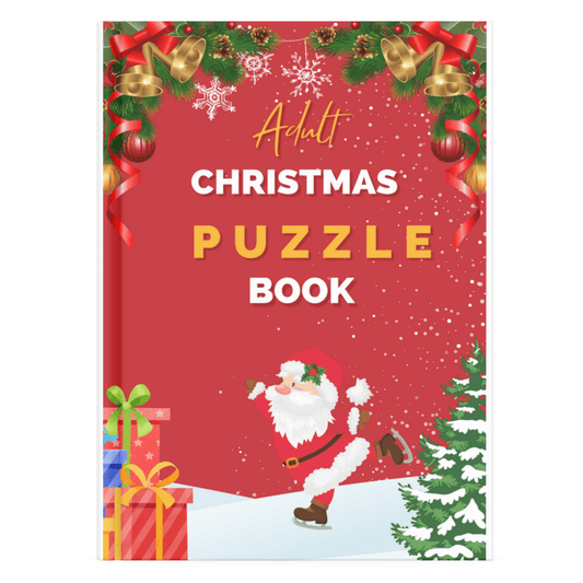 Christmas Puzzle Book for Adults: Variety of Puzzle Types Included - Purple Mallet